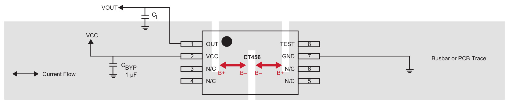 Allegro CT456 current sensor app